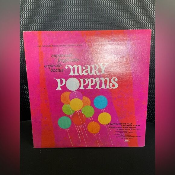 Mary Poppins Capitol Records Club Exclusive Movie Soundtrack Vinyl - Untested - Picture 1 of 8